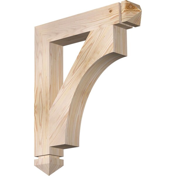 Ekena Millwork Westlake Arts & Crafts Smooth Bracket, Douglas Fir, 3 1/2"W x 22"D x 26"H BKT04X22X26WTL03SDF - main